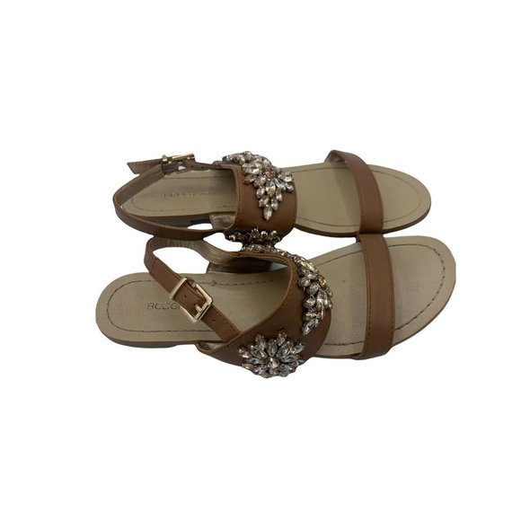 BCBGeneration BRINAH Size 7.5 M Brown Embellished Sandals - Picture 5 of 7